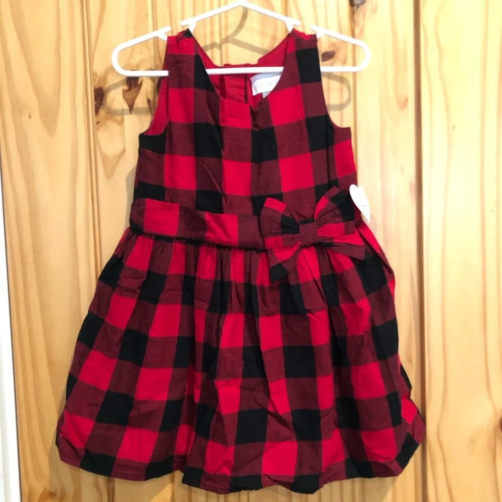 Toddler Girls Buffalo Plaid Dress -The Children’s Place - 3t